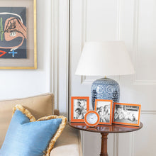 Load image into Gallery viewer, Orange & Silver Alarm Clock