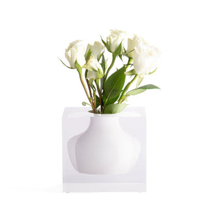 Doyers Bud Vase, Hamptons White