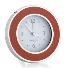 Load image into Gallery viewer, Orange & Silver Alarm Clock