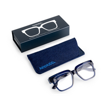 Load image into Gallery viewer, Looplabb Reading Glasses MAX, Blue Marine