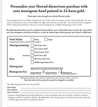 Load image into Gallery viewer, Herend Golden Laurel Dinner Plate with Monogram