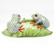 Load image into Gallery viewer, PREORDER Herend Tree Frogs on Leaf