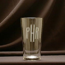 Load image into Gallery viewer, Monogrammed 16oz Pub Glass
