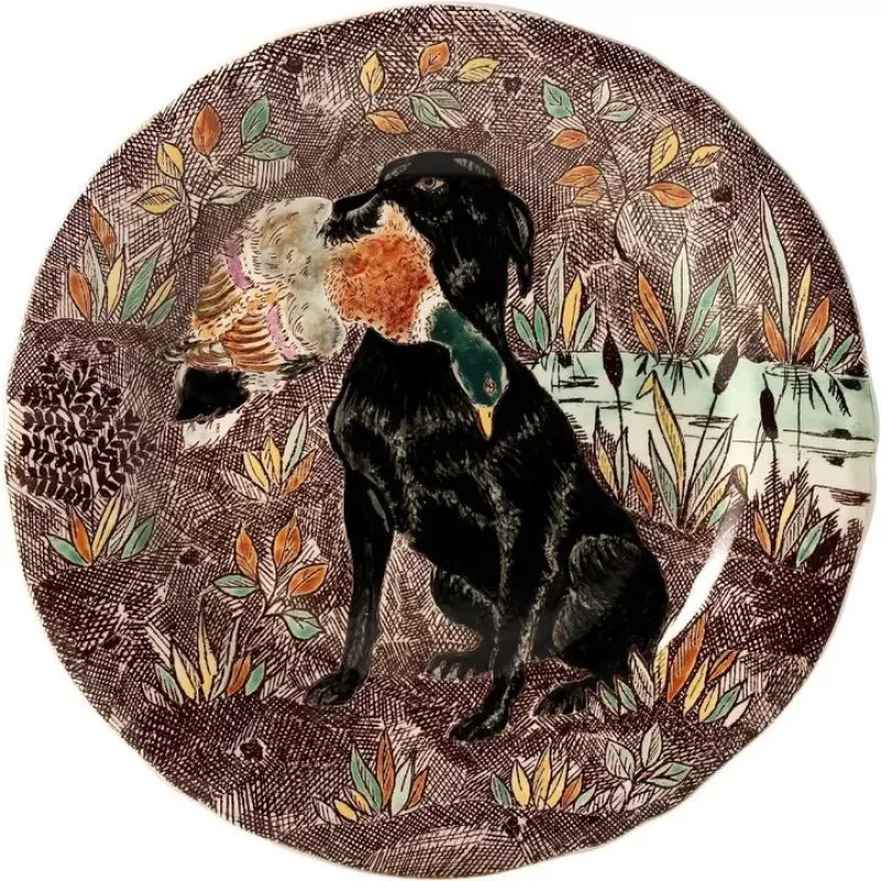 Gien Rambouillet Dessert Plate, Labrador