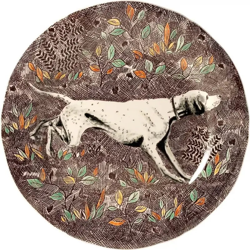 Gien Rambouillet Dessert Plate, Pointer