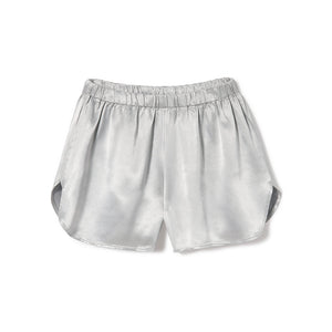 Brittany Satin Short SM Dark Silver