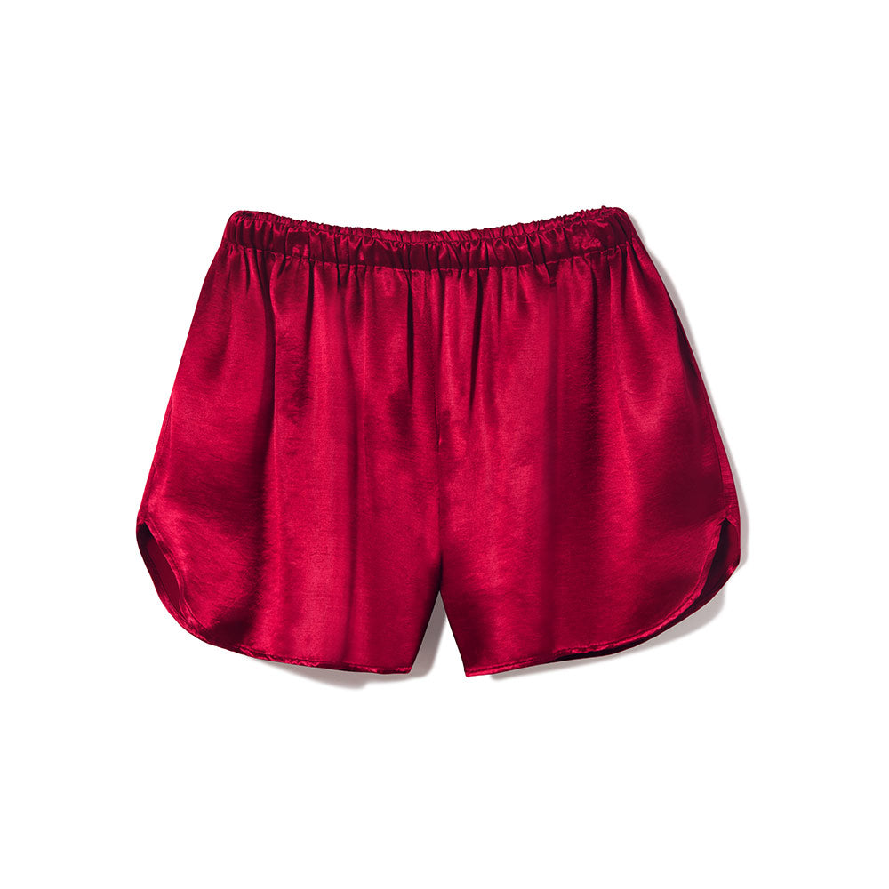 Brittany Satin Short XS Red