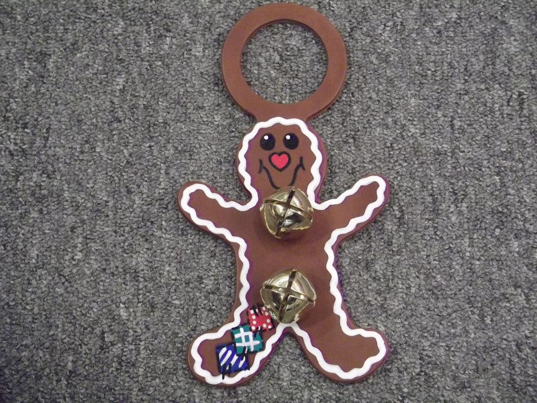 Gingerbread Doorknob Bell w/Patches