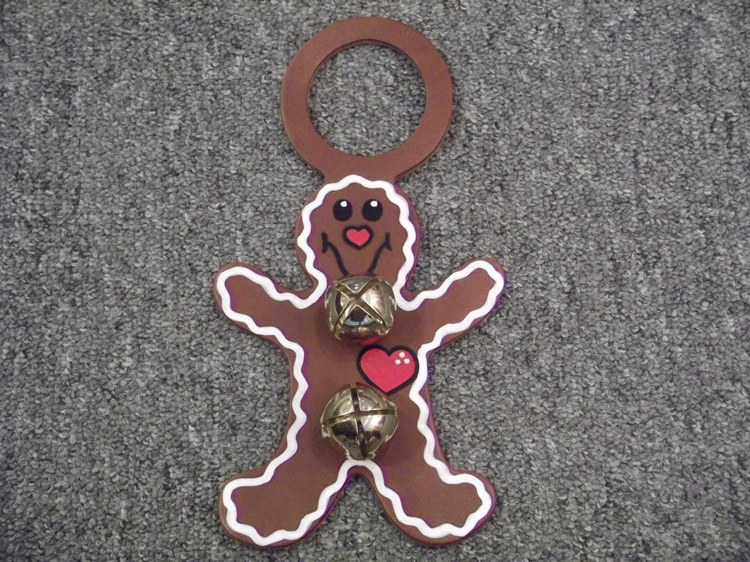 Gingerbread Doorknob Bell w/Heart