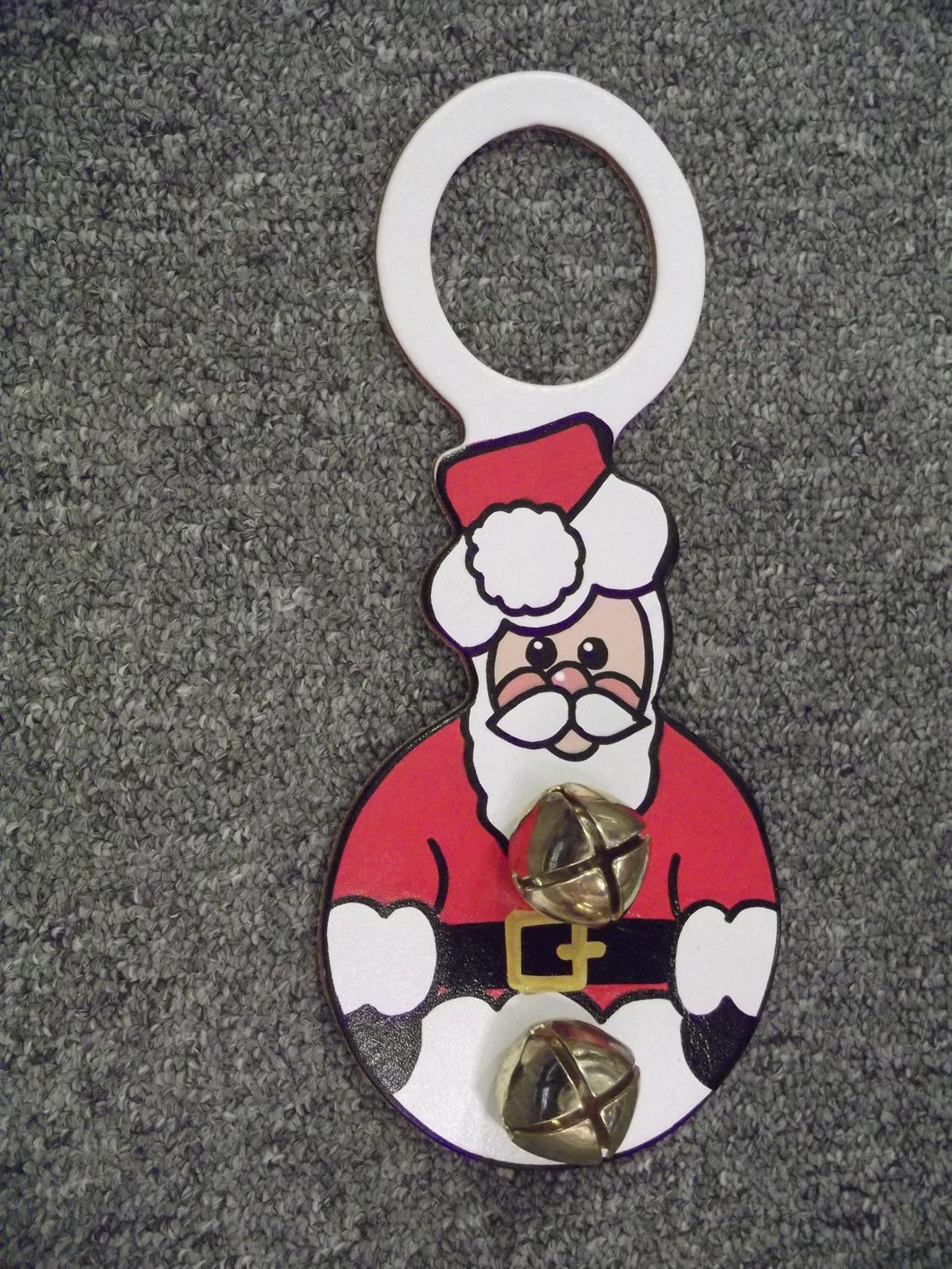 Round Santa Doorknob Bell