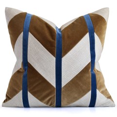 Giorgio Linen Crosspointe Ivory/Suede/Delft 22x22