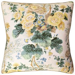 Althea Print Citron 22x22