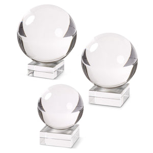 LG 5.75" Crystal Globe on Square Base