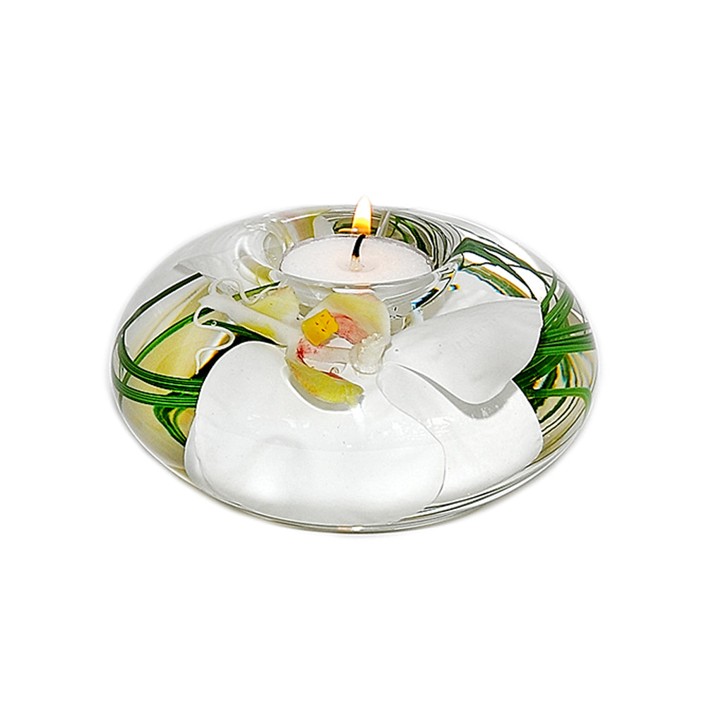 White Phalaenopsis T-Light Holder
