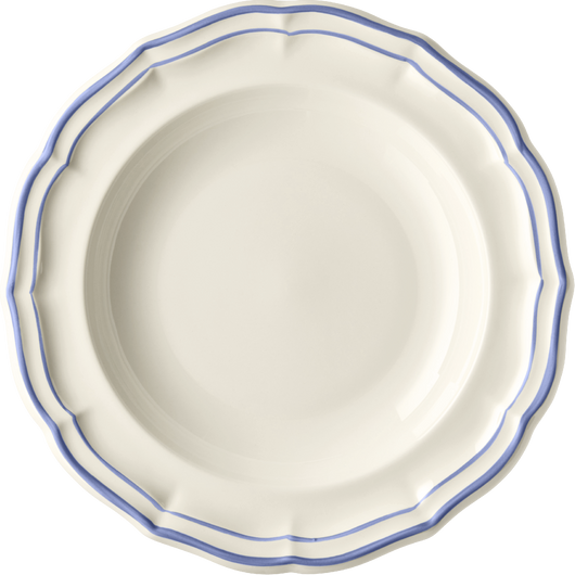 Gien Filet Bleu Soup Plate