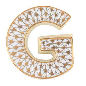 Herend Letter G Gold