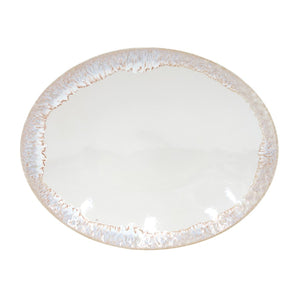 Costa Nova Taormina Oval Platter, White