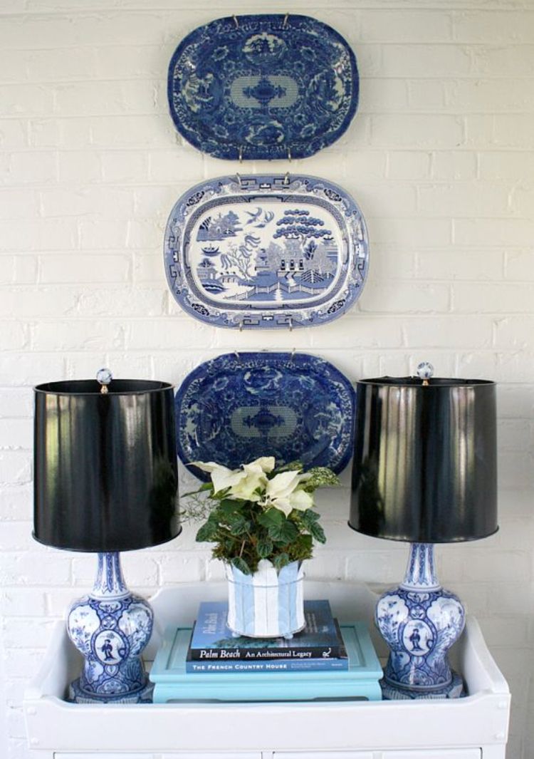 Blue & White Wall Plate