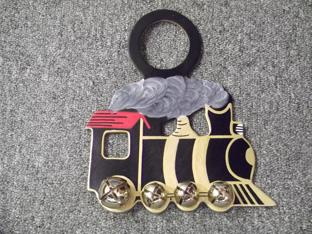 Train Doorknob Bell- Black