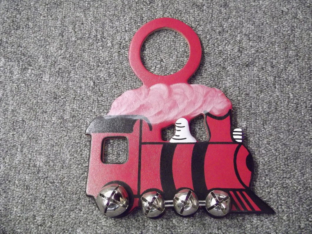 Train Doorknob Bell- Red