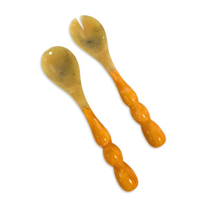 Rio Bubble Salad Servers, Orange