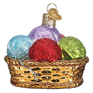 Basket of Yarn Ornament