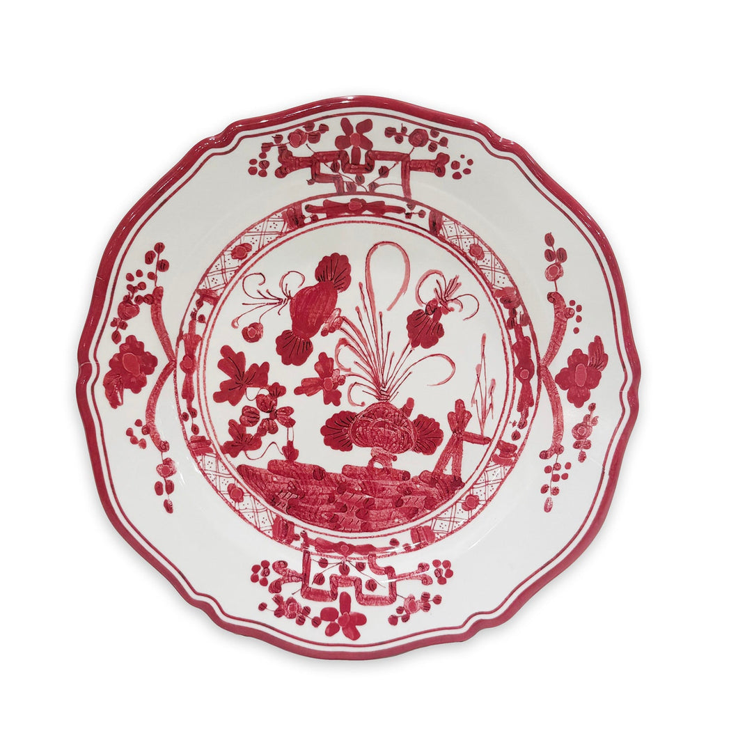 Beatriz Ball Vida Faenza Dinner Plate, Red & White