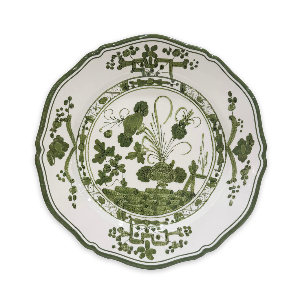 Beatriz Ball Vida Faenza Salad Plate, Green & White