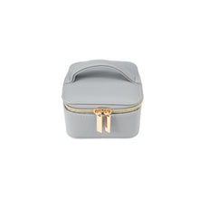 Load image into Gallery viewer, Leah Travel Jewelry Case w/ Pouch, Light Grey
