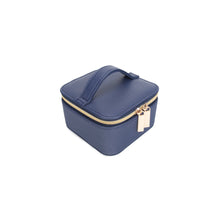 Load image into Gallery viewer, Leah Travel Jewelry Case w/ Pouch, Navy
