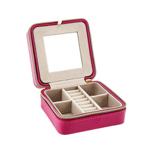 Load image into Gallery viewer, Pearl Jewelry Travel Case, Fuchsia
