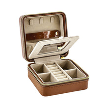 Load image into Gallery viewer, Pearl Jewelry Travel Case, Saddle
