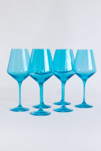Estelle Stemmed Wine, Set of 2 Ocean