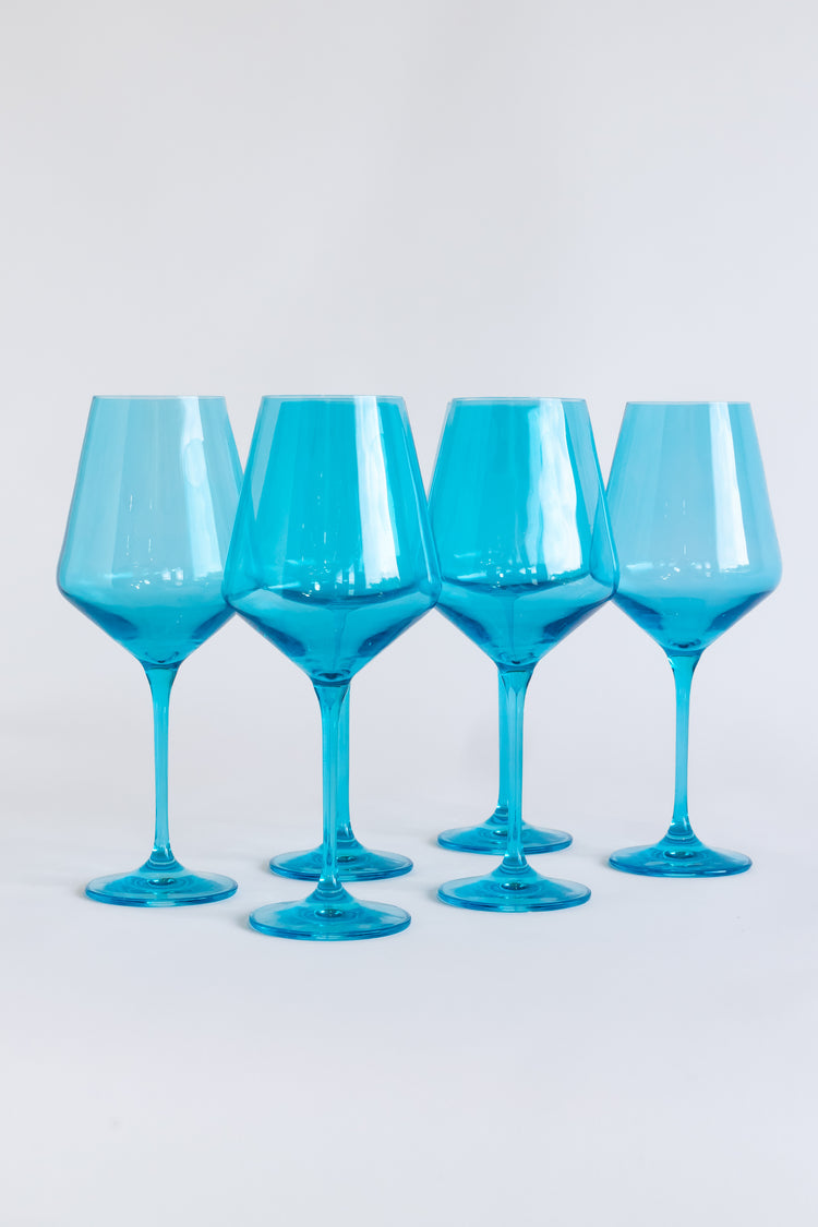 Estelle Stemmed Wine, Set of 2 Ocean