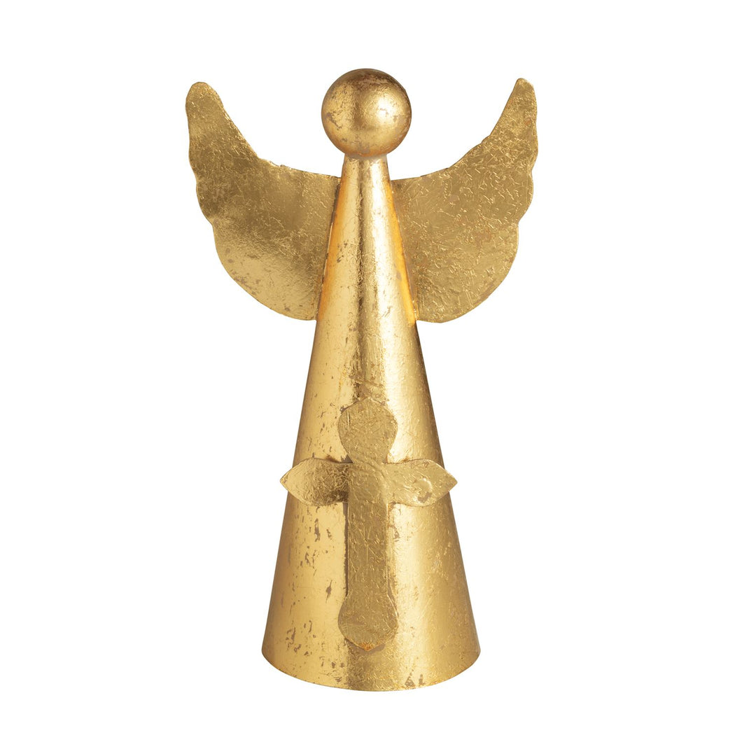 Lg Gold Angel Cross Sitter