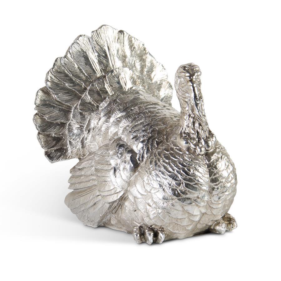 Silver Plated Sitting Turkey