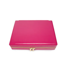 Load image into Gallery viewer, Pearl Large Jewelry Travel Case, Fuchsia
