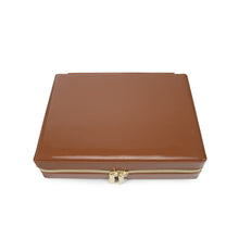 Load image into Gallery viewer, Pearl Large Jewelry Travel Case, Saddle
