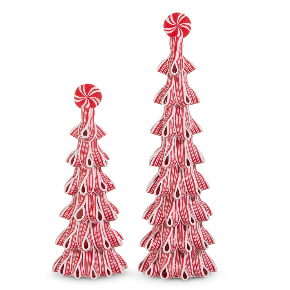 LG Red & White Ribbon Candy Tree