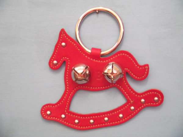 Rocking Horse Doorknob Bell- Red