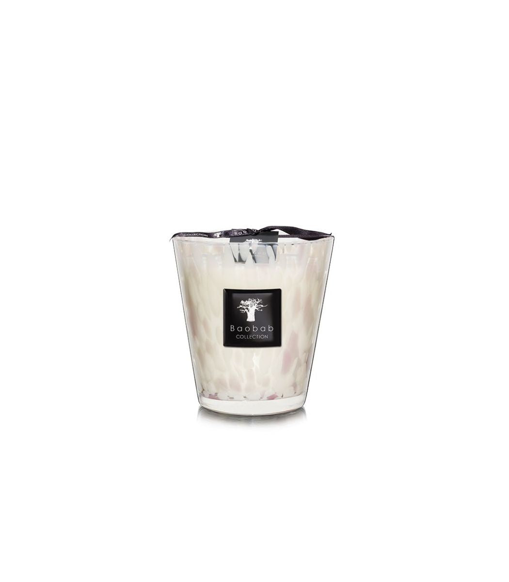 Baobab Candle Pearls White (Max16)