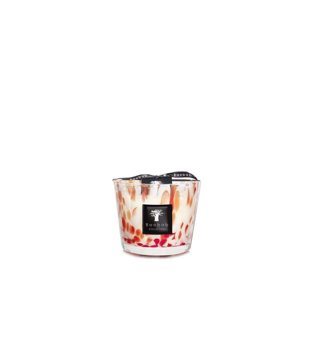 Baobab Candle Pearls Coral (Max10)