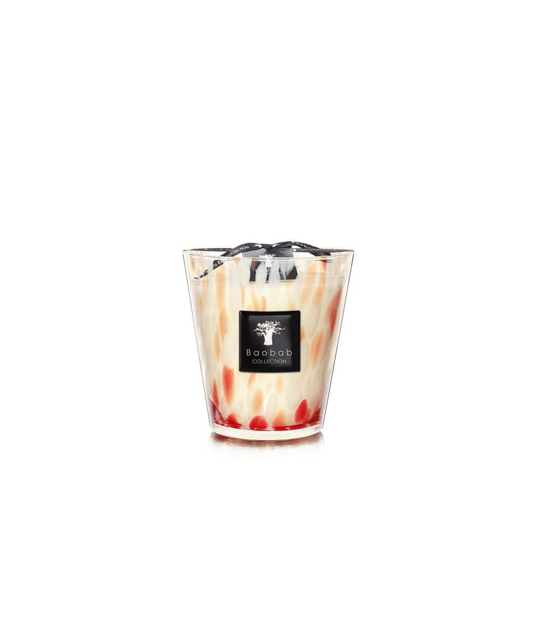 Baobab Candle Pearls Coral (Max16)