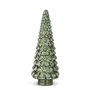 Large Green Mercury Glass Tree