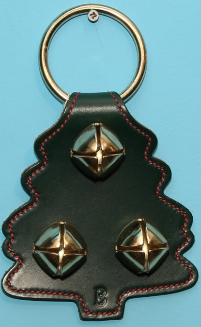 Small Tree Doorknob Bell- Red Stitching