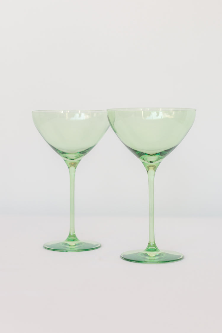 Estelle Martini Glass Set of 2, Mint