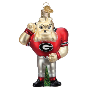 Georgia Hairy Dog Ornament