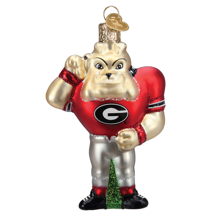 Georgia Hairy Dog Ornament