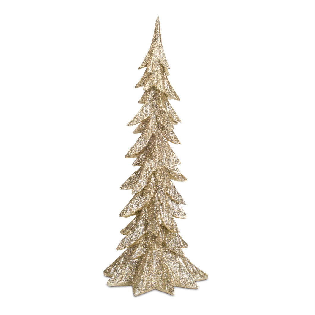 Gold Glittered Tree, Large 25.5