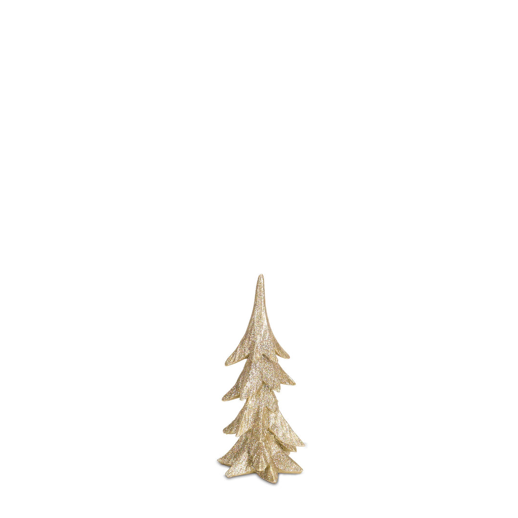 Gold Glittered Tree, Small 12.5